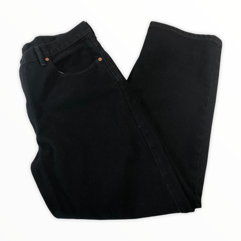 Levi's 550 Relaxed Fit Black Jeans Sz 38x32